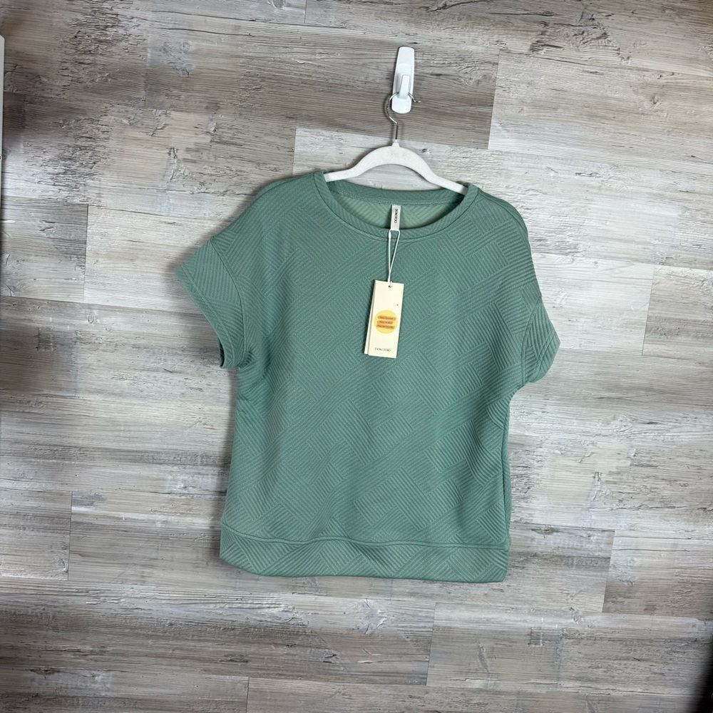 Dokotoo Sage Green Women's Short Sleeve Top